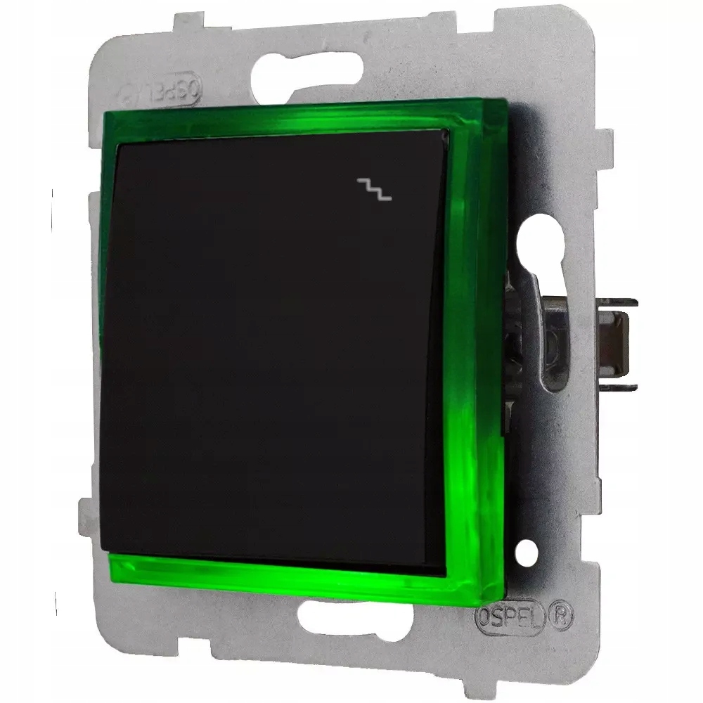 MODUŁ WŁĄCZNIKA LED CZARNY SCHODOWY BEZ RAMKI