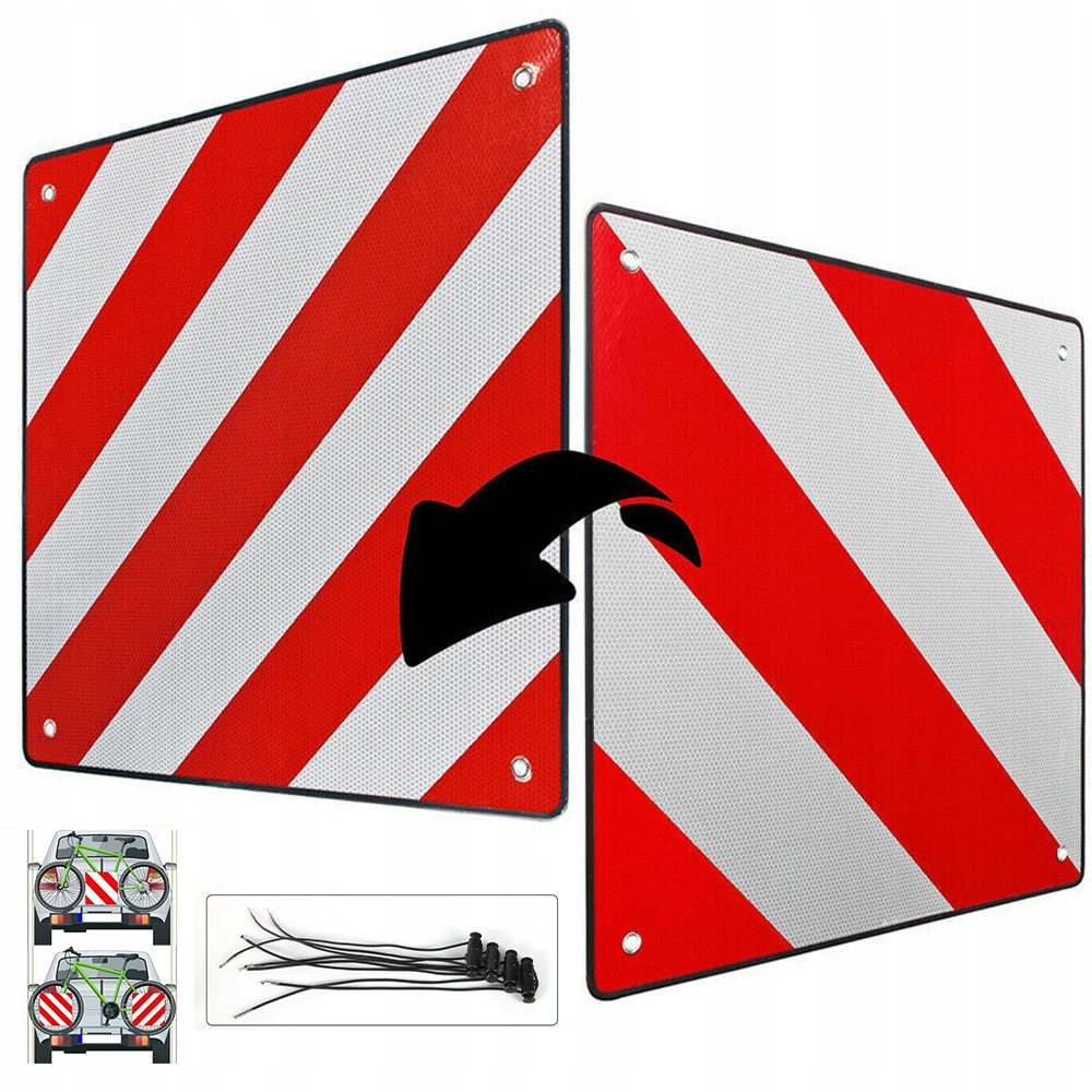 Výstražná Tabule Dvoustranná 50x50CM Silná