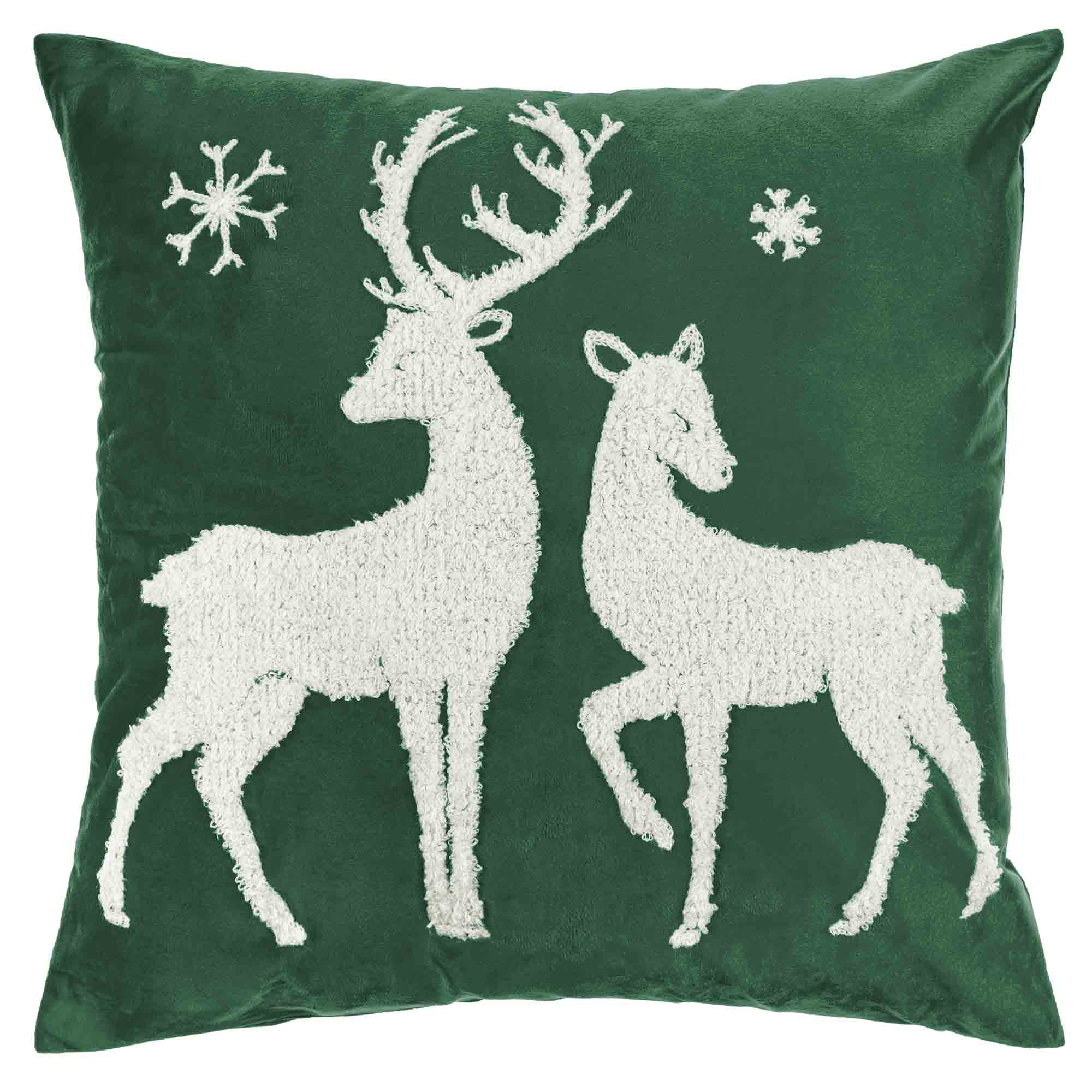 

Butelkowa Zieleń Poszewka Świąteczna 45x45 Deer