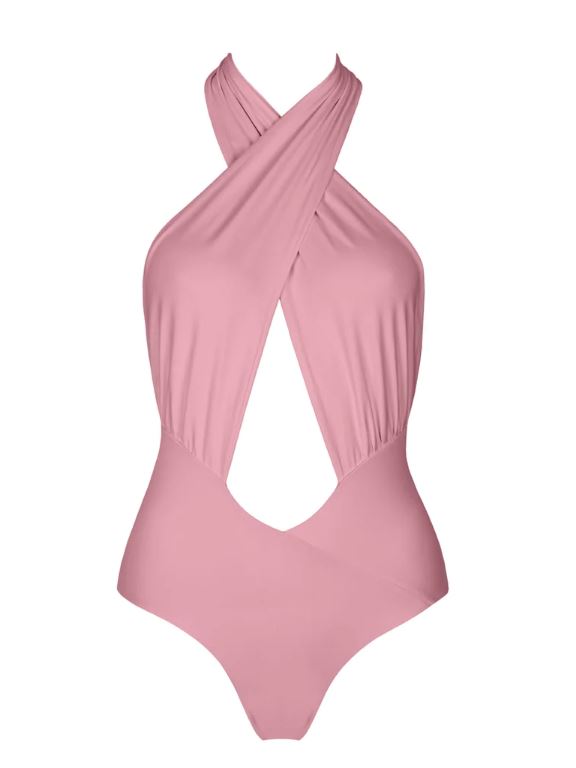 Sea Me Swim Jednodílné plavky Malibu růžové vázané vel. L