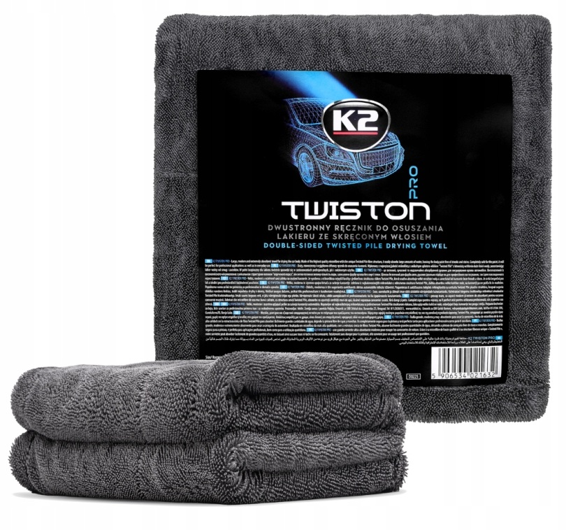 K2 Twiston Pro Dwustronny ręcznik do osuszania lakieru ze skręconym