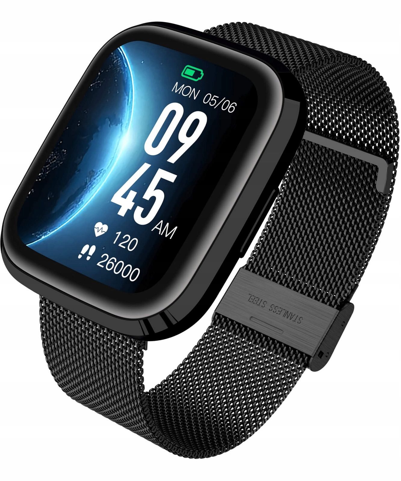 Smartwatch Garett GRC STYLE Black Steel Multifunkcje Model GRC STYLE