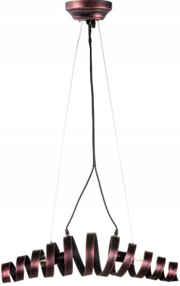 LAMPA SUFITOWA WISZĄCA CZARNA Metal Złota Marka MAXXLLC