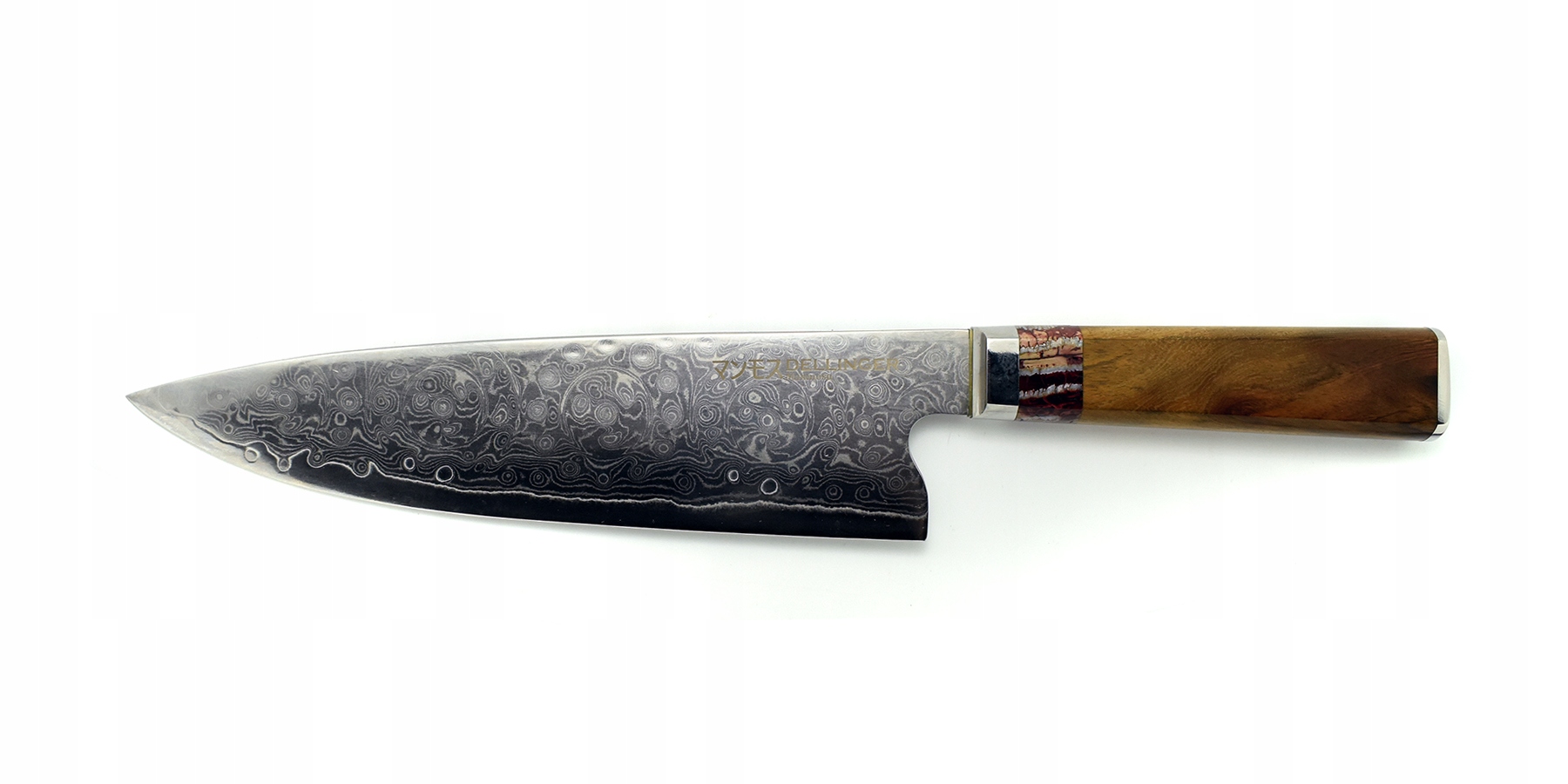 Nôž šéfkuchára Gyuto 230 Dellinger od Manmosu Damascus
