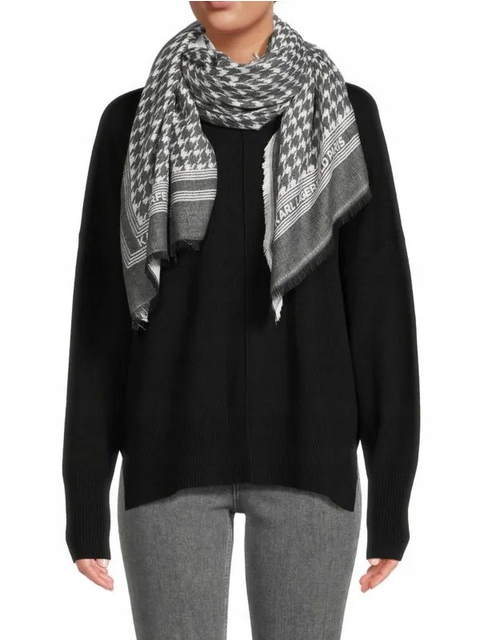 Karl Lagerfeld dámská šála Houndstooth Wrap