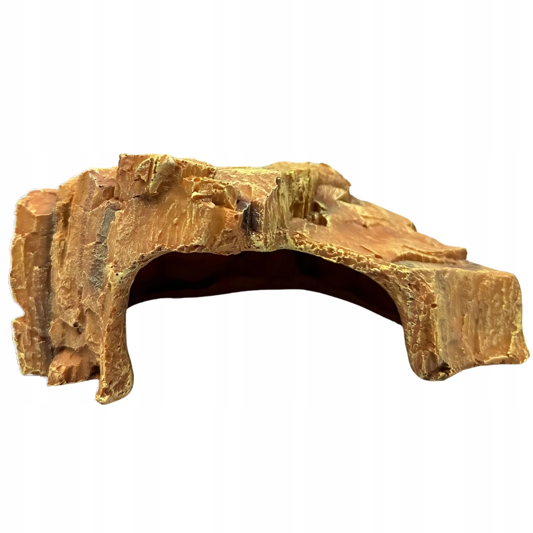 Levně Úkryt do terária pro plazy Pískovcová jeskyně Ozdoba Akvaristika 34 cm