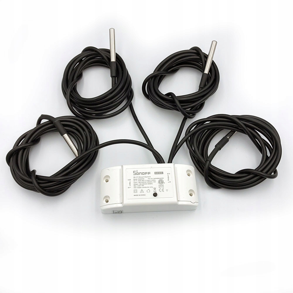 Sonoff wifi czujnik temperatury 4 x DS18B20 2metry