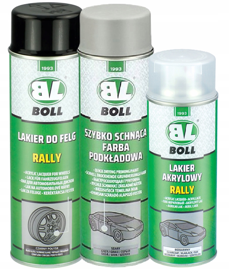 Boll zestaw do malowania regeneracji felg czarny połysk