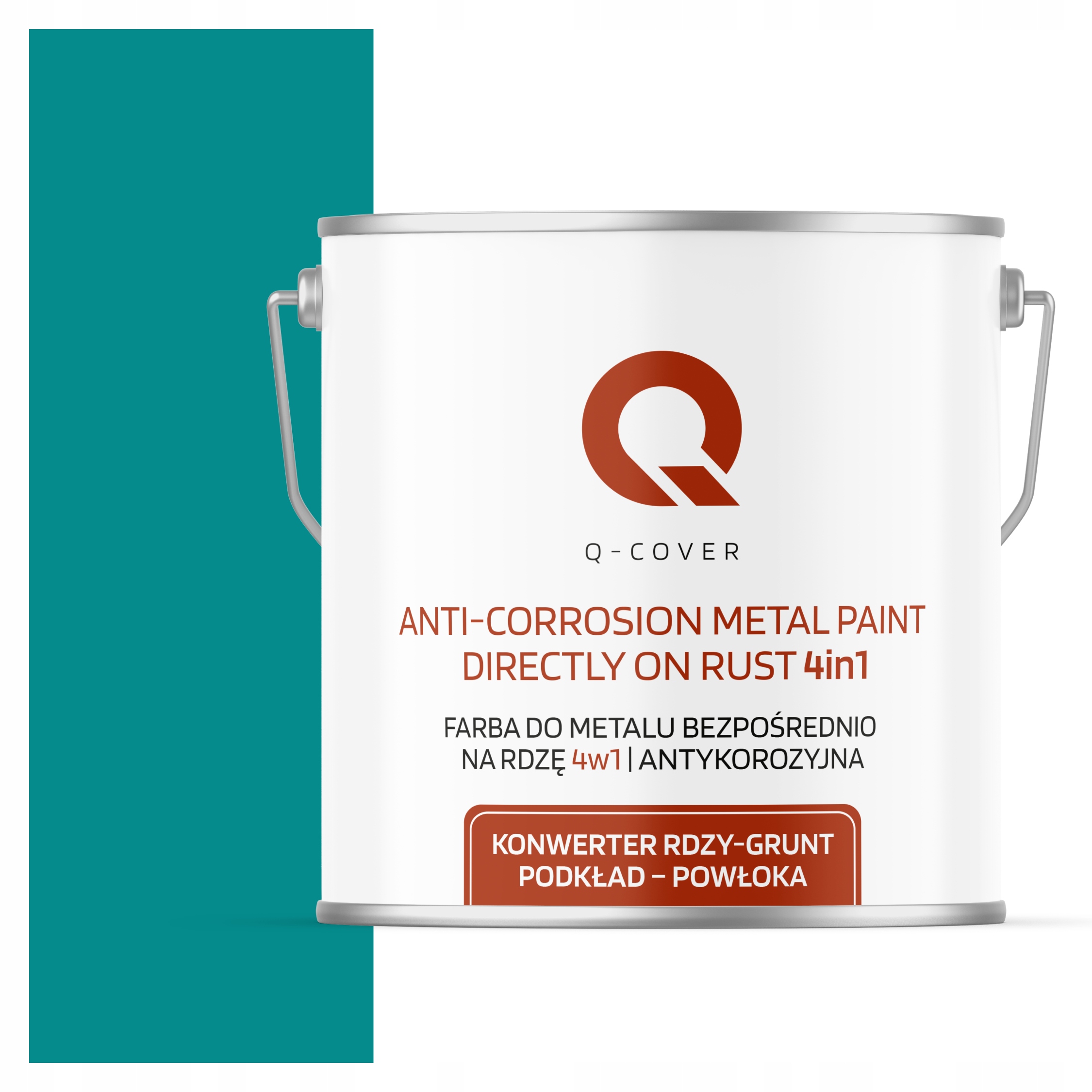 Antikorózna Farba Na Kov Proti Hrdzi Modrá Tyrkysová Ral 5018 Saténová 5 L