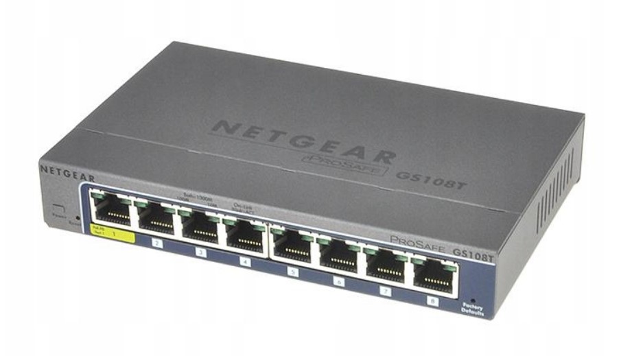 

Nowy Switch GS108T-200 Netgear 8-port Gigabit PoE