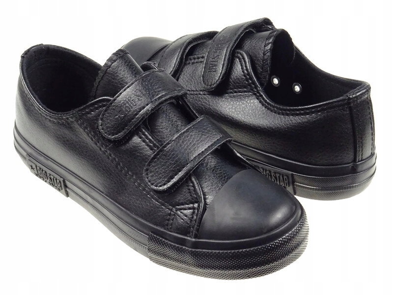 

Trampki na rzep skóra Big Star KK374054 czarne 28