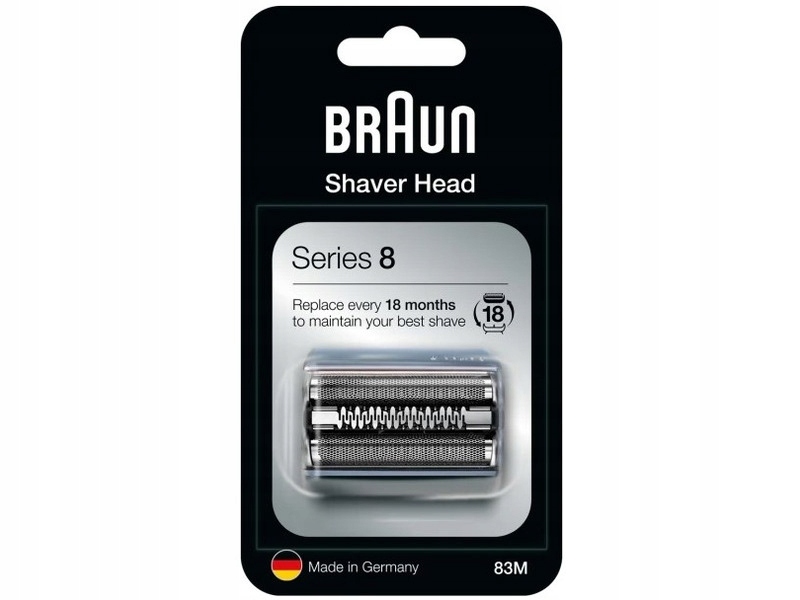 Fólia a blok čepelí pre holiace strojčeky Braun 83M