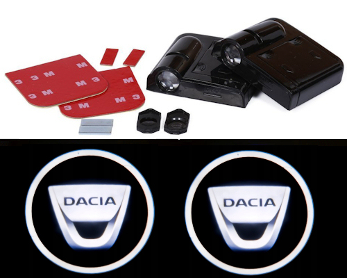 Led Logo Dacia Projektory drzwi Hd Bezprzewodowe