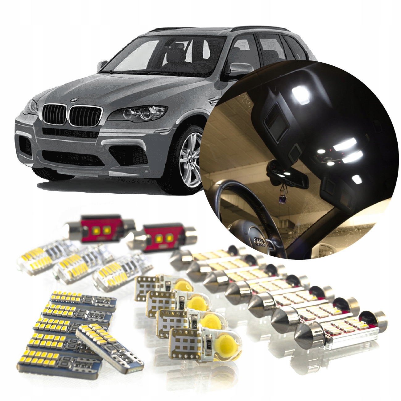 Bmw X5 E70 Sada Led Osvětlení Interiéru! Vip