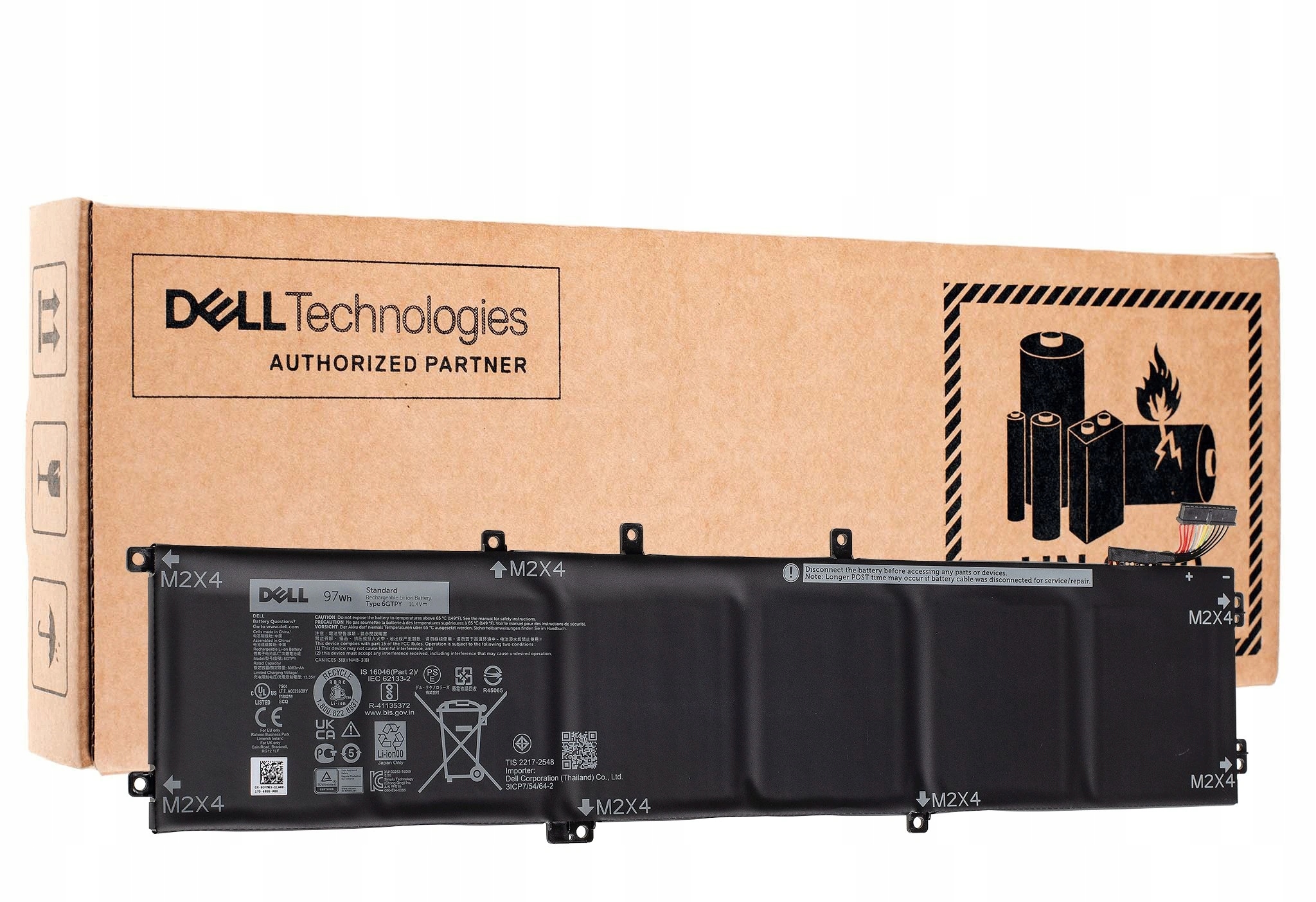 Originál Batéria 6GTPY 5XJ28 pre Dell Xps 15 7590 9560 9570, Dell Precision