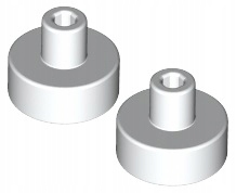 

Lego Pł. Okrągła 1x1 Pin Biała (20482/6186681) x2