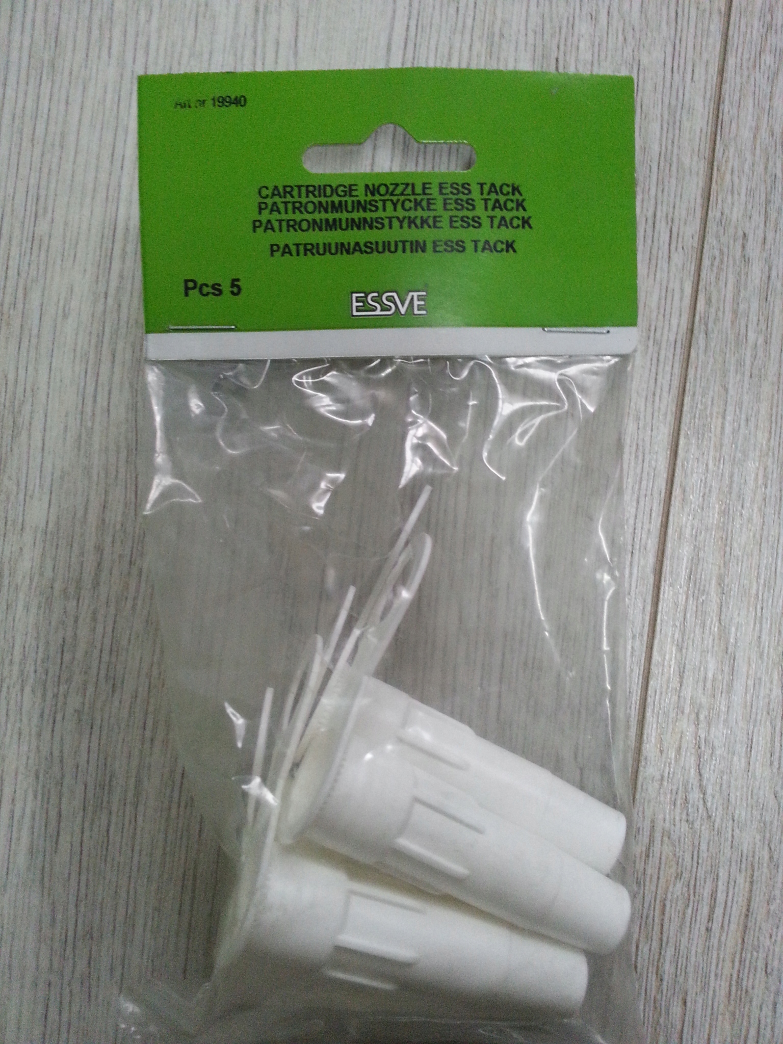 Końcówka Dysza nabojowa ESTACK ESSVE do uszczelniacza 5szt 19940 EAN (GTIN) 7317761046608