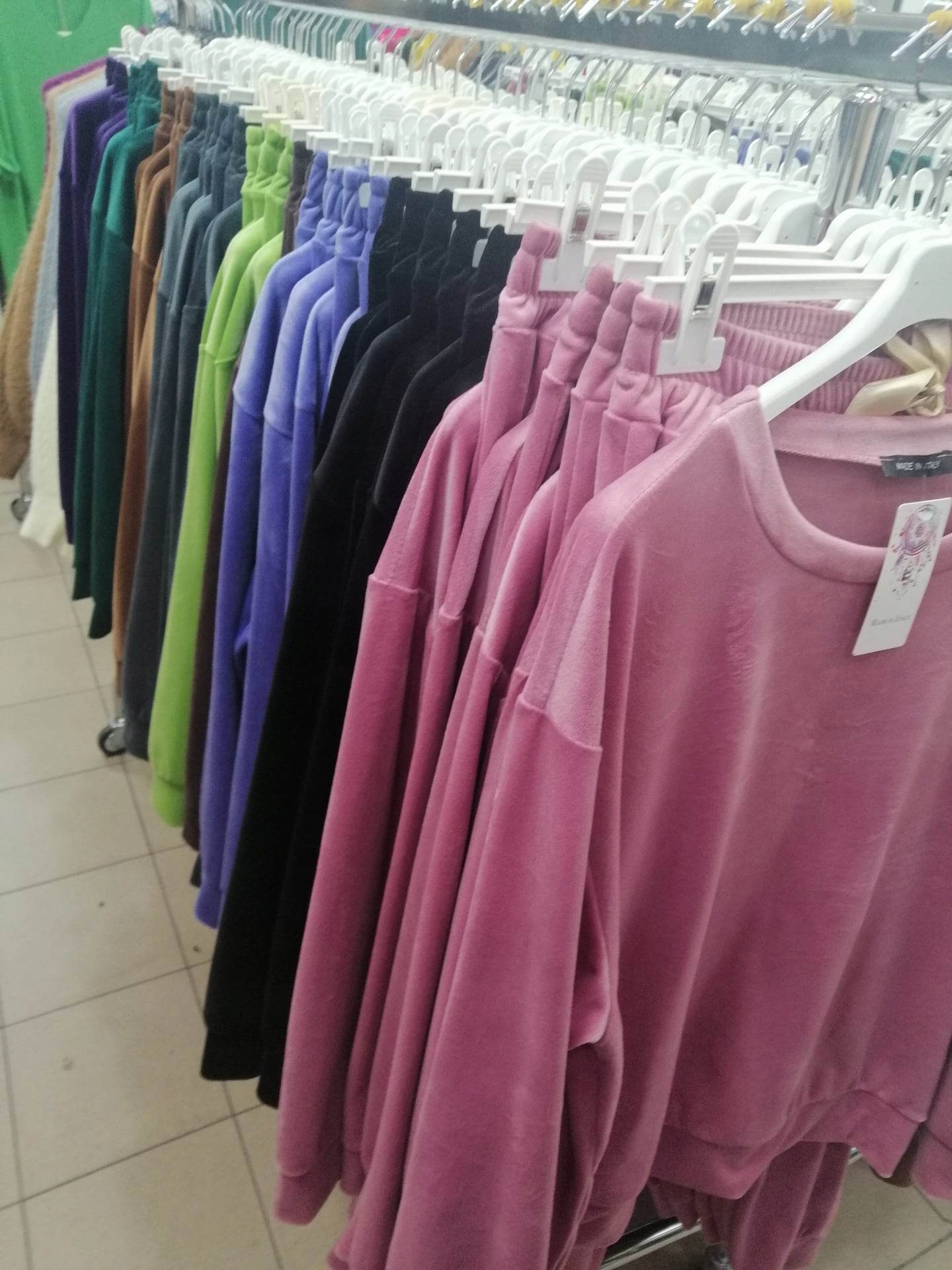 Dres KOMPLET Welurowy liliowy Marka DTTM