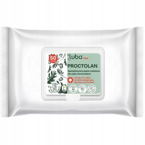 LUBA Papier toaletowy dla osób z hemoroidami 50szt