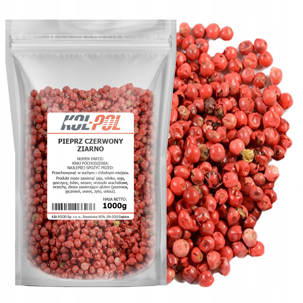 Levně Pepř 1 kg Aromatické přírodní zrno kvalita Kol-Pol
