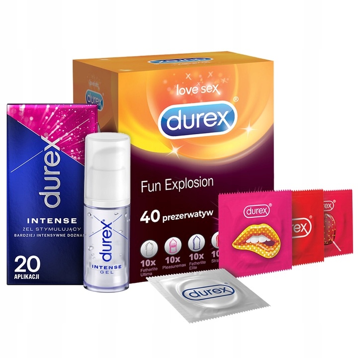 

Durex prezerwatywy 40 Fun Explosion żel Intense