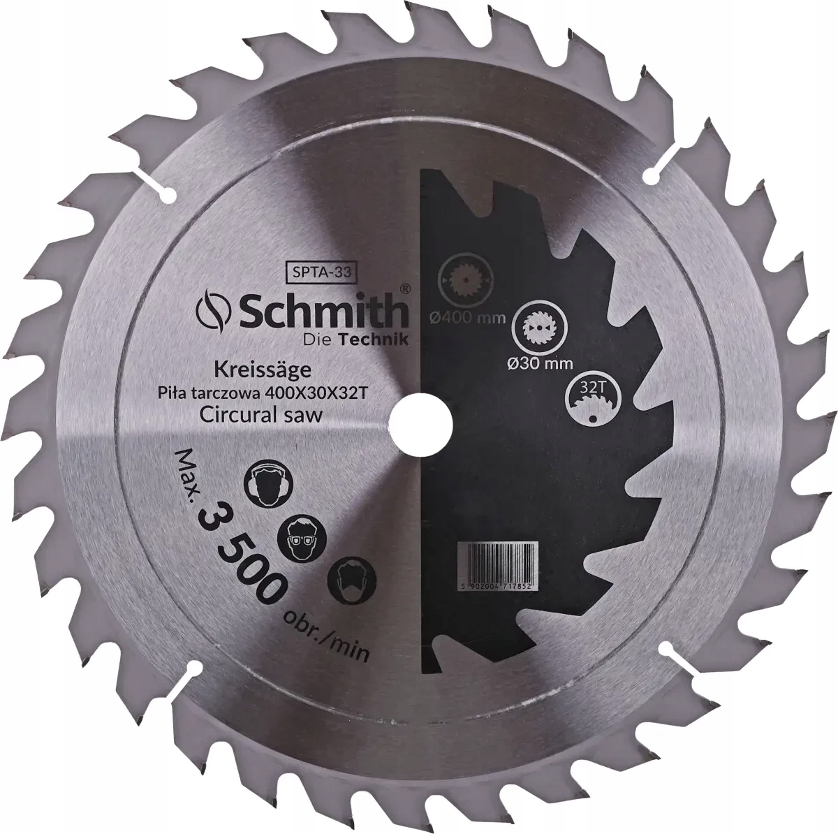 Schmith Tarcza piła do drewna widiowa 400x30x32T piła tarczowa SPTA-33