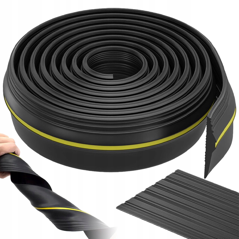 Profesionální Těsnění Pod Garážová Vrata 6 M Černé