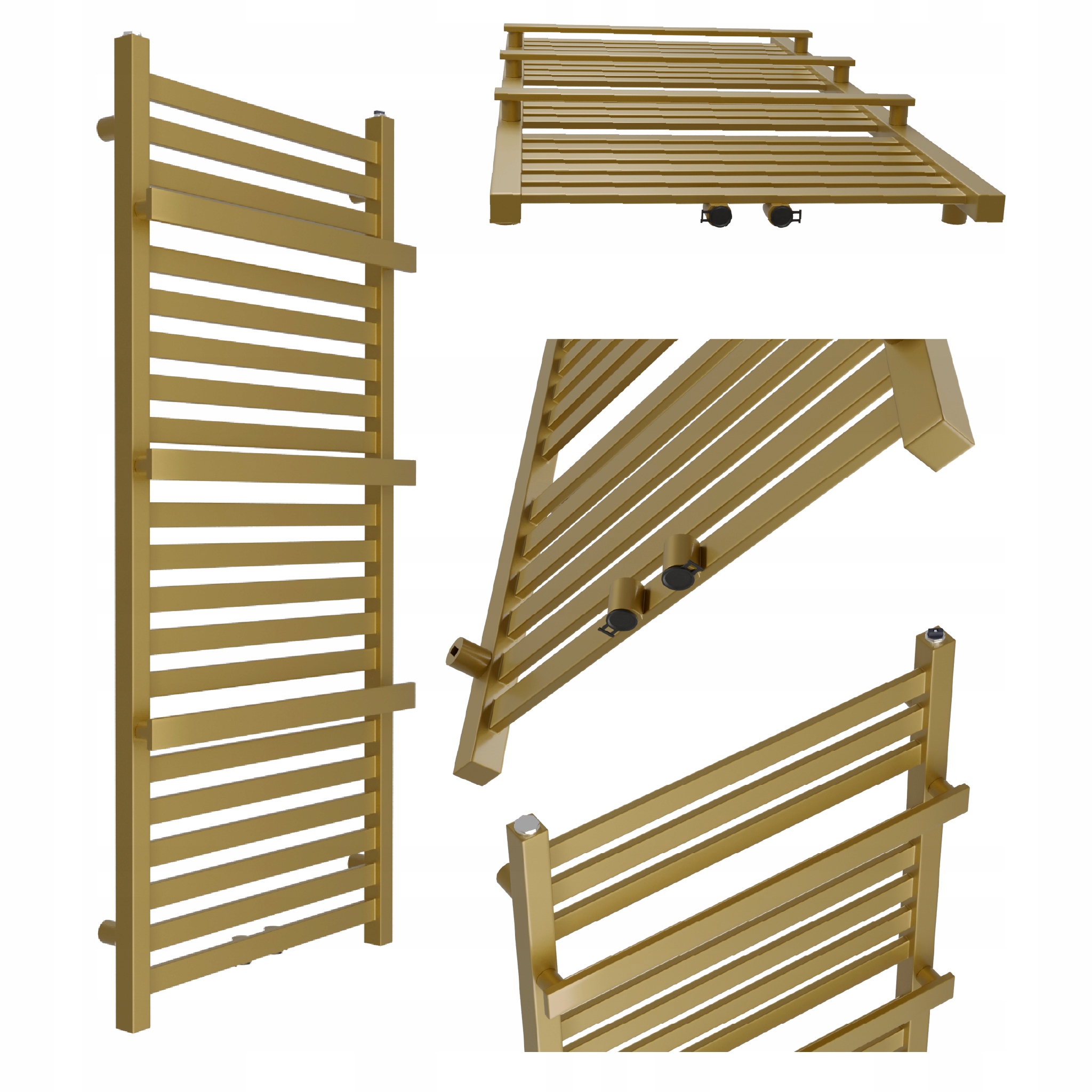 Koupelnový Radiátor Gold-mid 1550x530 Světlý Antik