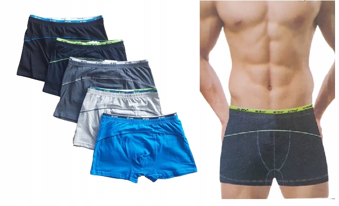 

Bokserki Majtki Slipki Męskie Bawełna 5 szt M