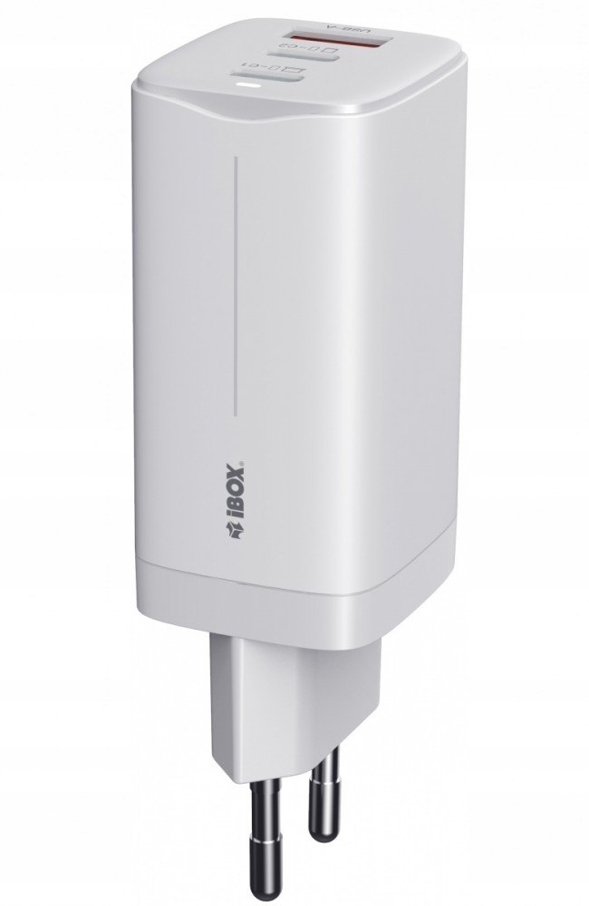 Ibox Ładowarka sieciowa ILUC65B biała GaN 65W Usb-c