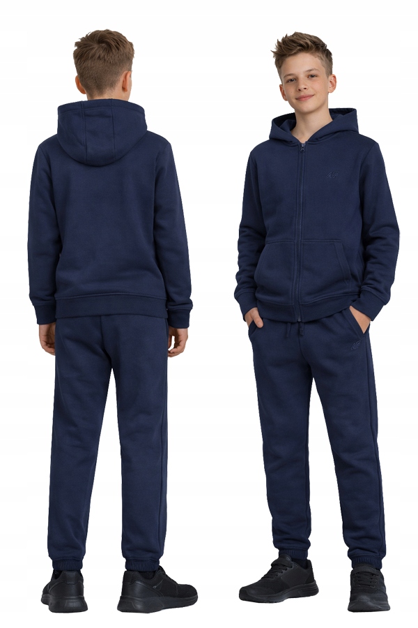 4F Ocieplany Chłopięcy Dres Komplet Bluza Rozpinana Spodnie rozm 158