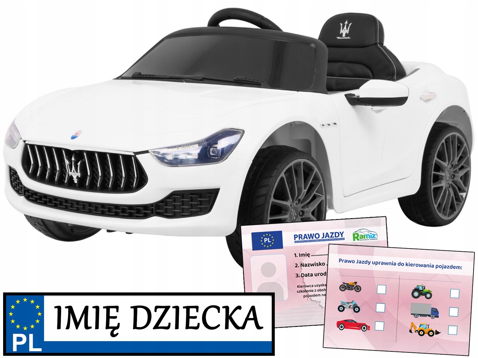 dziecięcy pierwszy Samochód Na Akumulator Maserati Ghibli na pilota