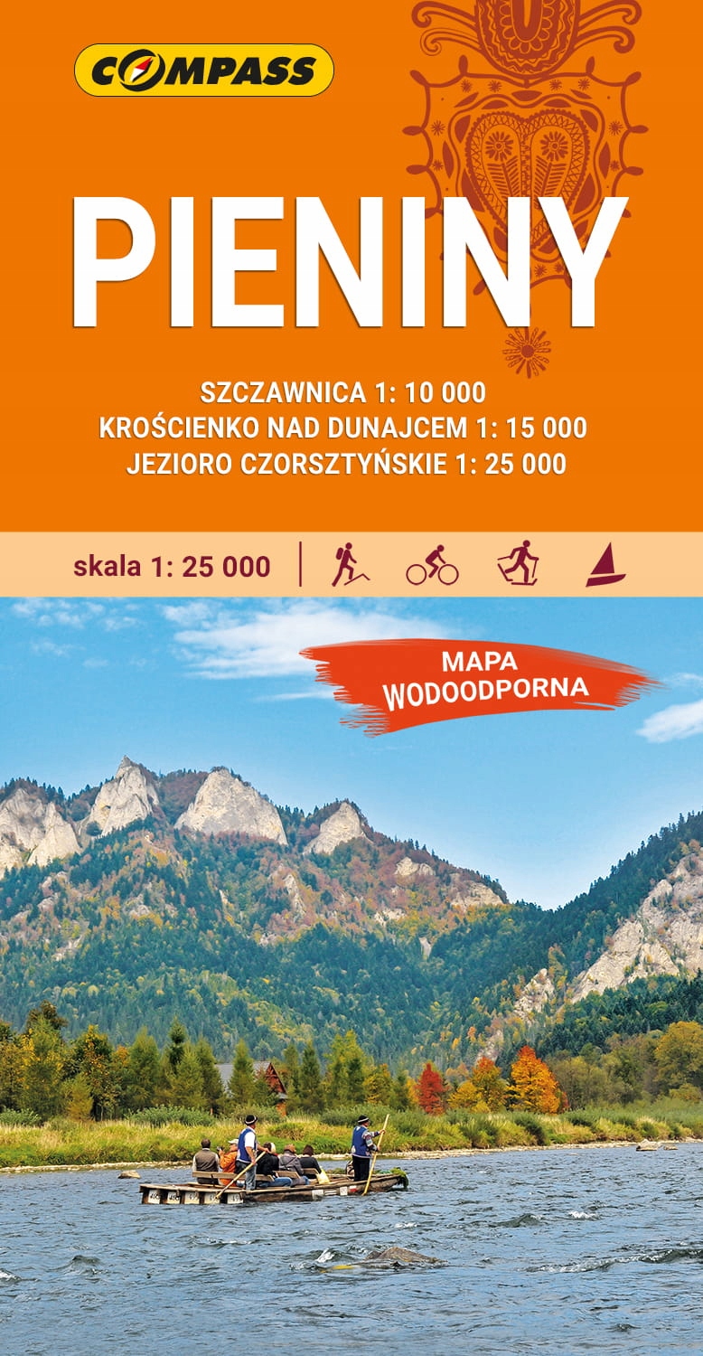 Mapa turystyczna - Pieniny 1:25 000 lam w.2023