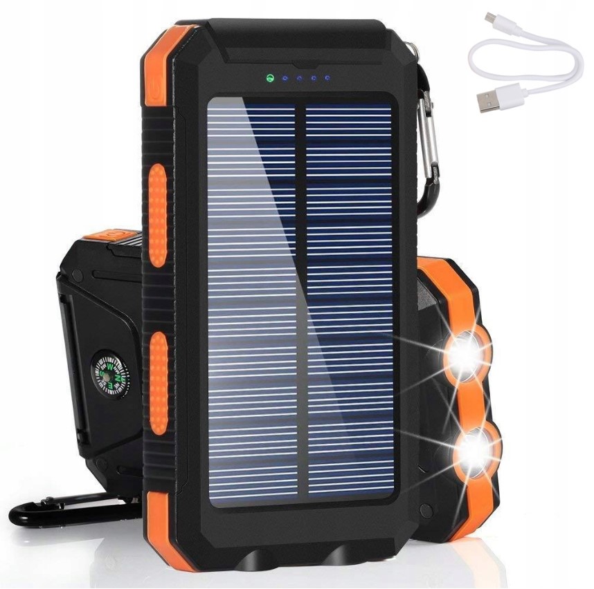 

Powerbank Solarny 10000 Mah Latarka Kompas 2XUSB