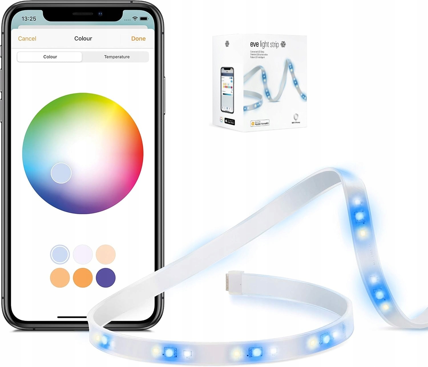 Rgb Led Pások Inteligentný Led Pások Apple Homekit Technology Eve Light Strip 2M