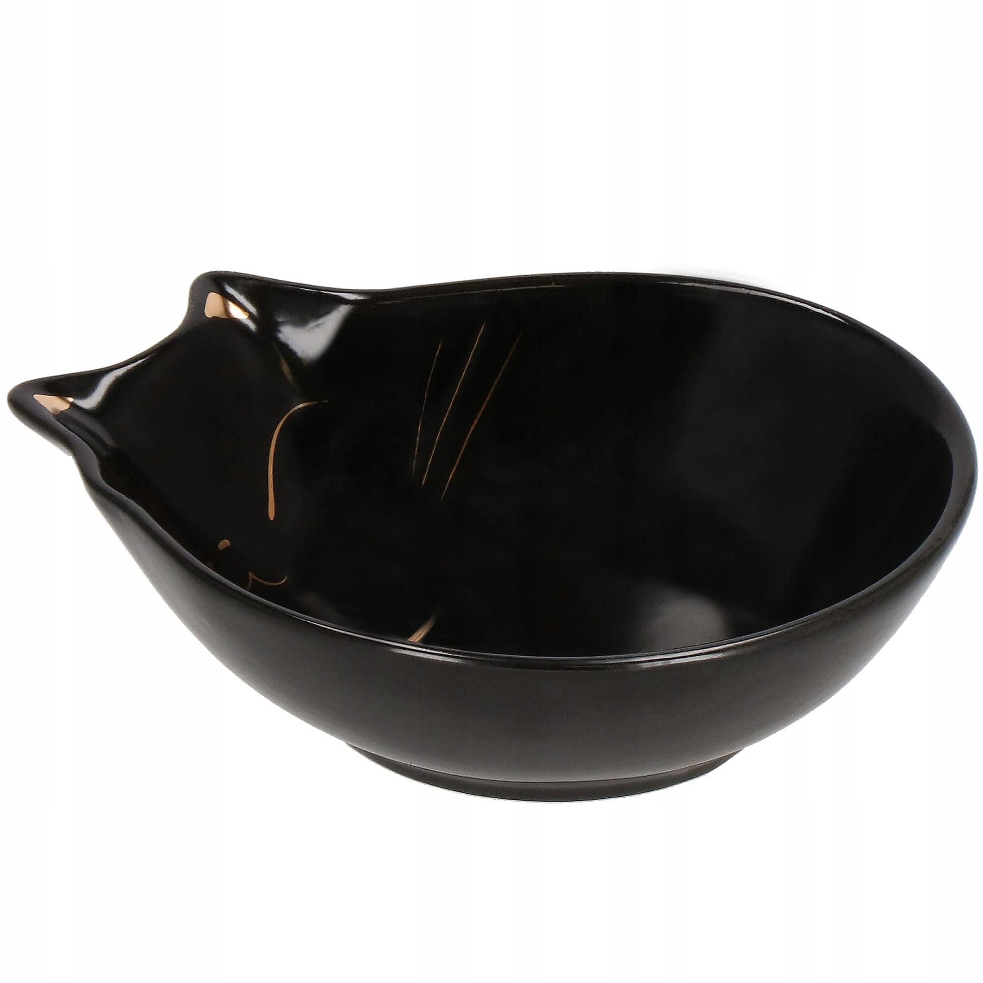 

Czarna Miska Ceramiczna Dla Kota Z Uszami 15cm