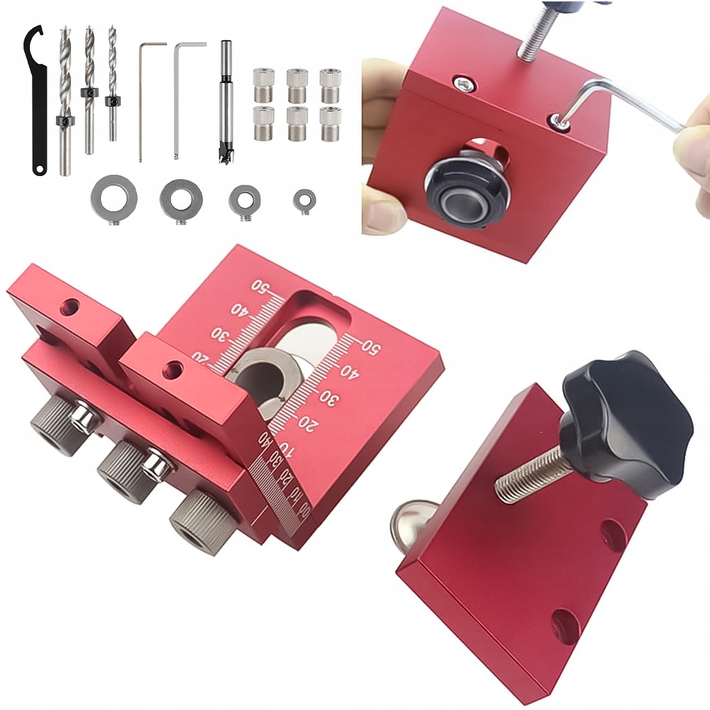 Vrtací šablona pro vrtání s rozestupem 32 mm do desek