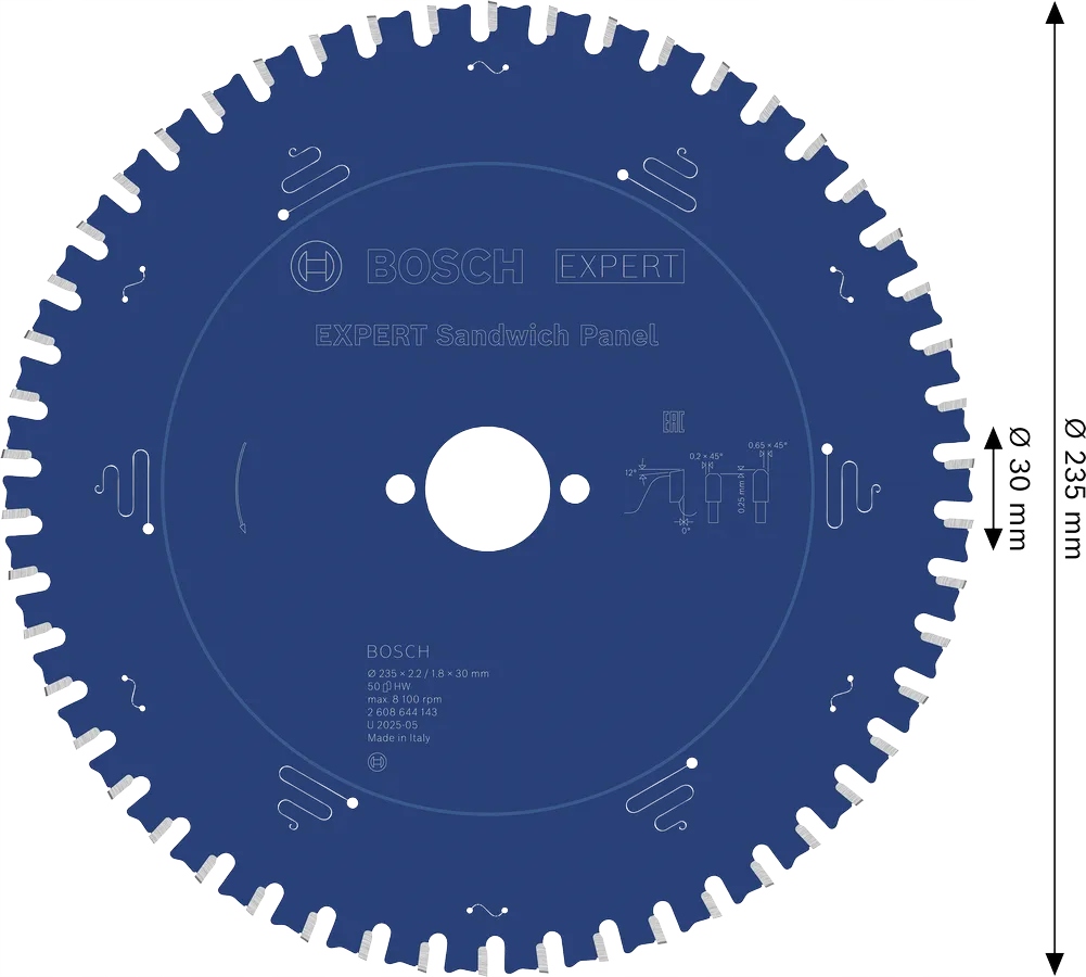BOSCH TARCZA WIDIOWA Expert for Sandwich 235 mm Panel Stan opakowania oryginalne