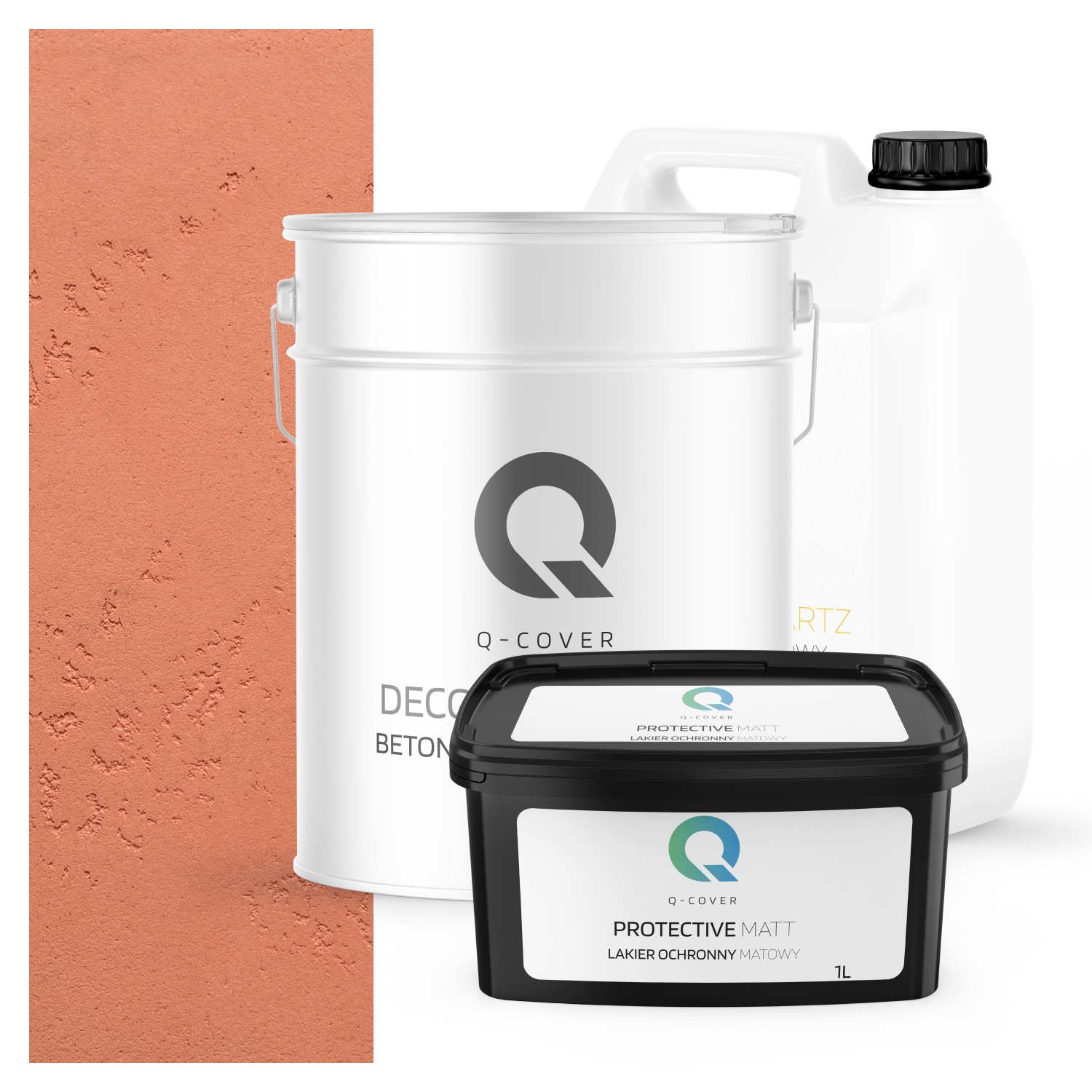 Vnější Architektonický Beton Set Pudrová Růžová F315 19 kg Komplet 10 m2