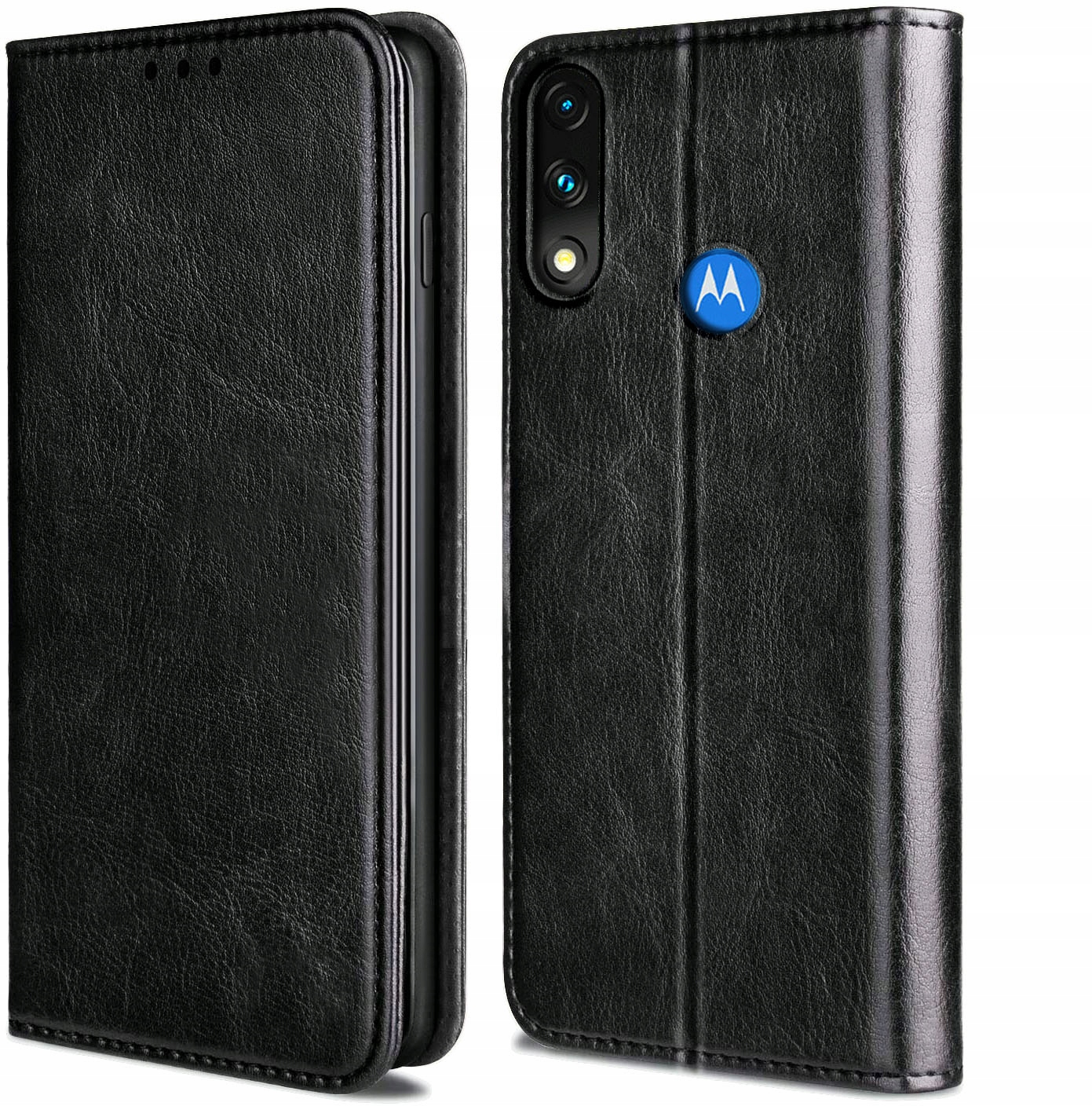 

Etui Skórzane na Magnes do Moto E7/E7i Power Szkło