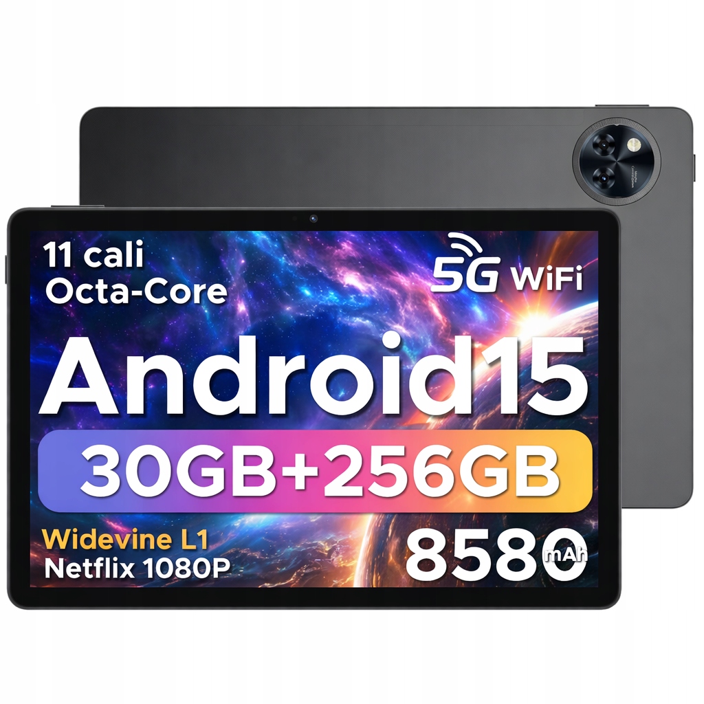 Tablet Doogee U11PRO Android 15 11" 30+256GB 8580mAh 13MP/90Hz/OTG/WIFI6/BT5.