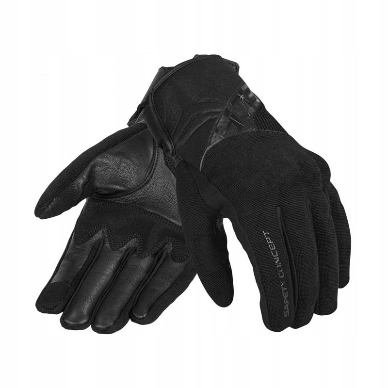 Rękawice motocyklowe krótkie Seca X-stretch II Black czarny