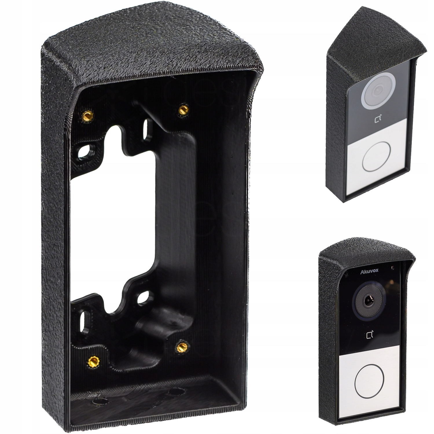 Adaptér se stříškou pro montáž pod úhlem pro videotelefon Akuvox E12W Pravý 30
