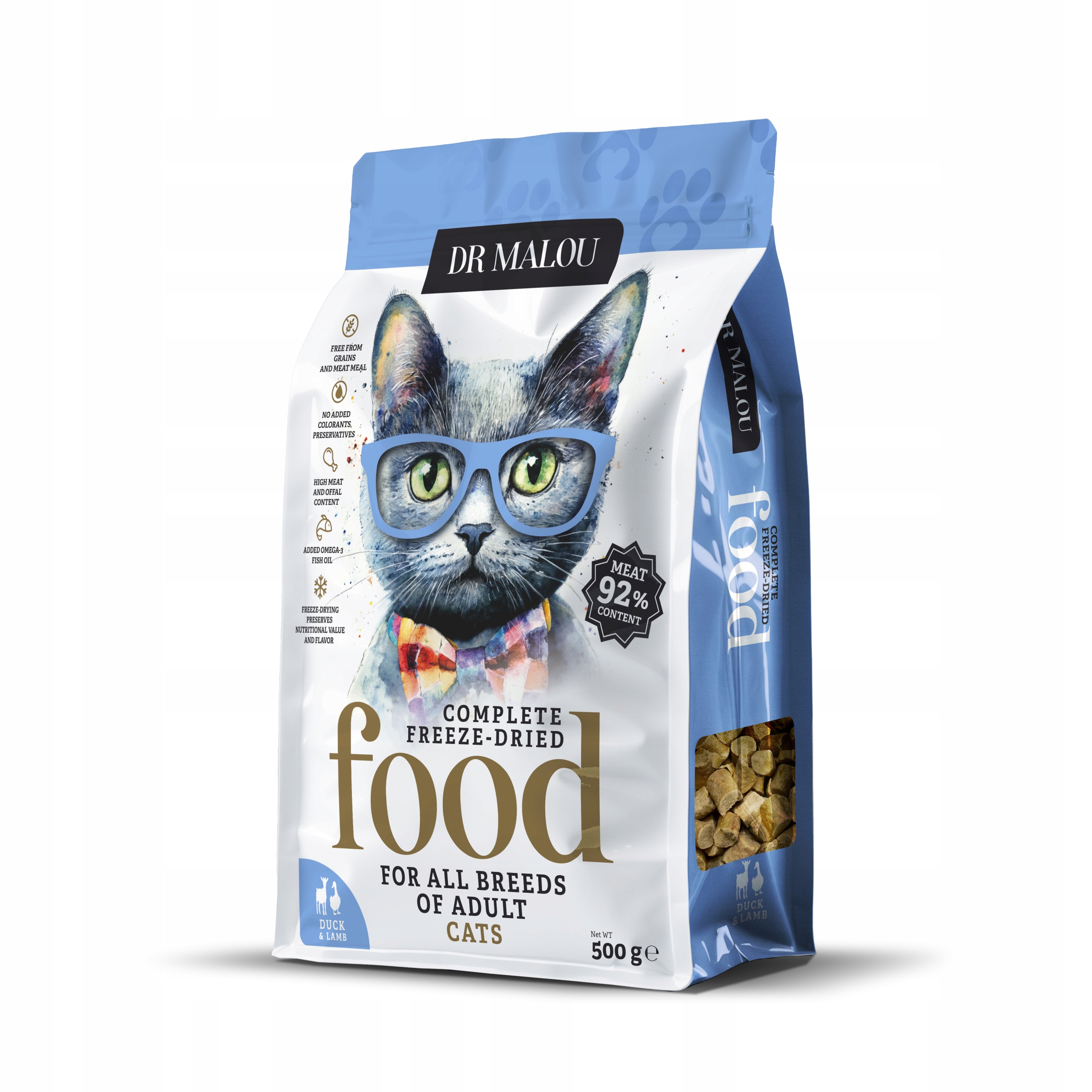 Liofilizowana karma dla kota DrMalou jagnięcina 0,5 kg