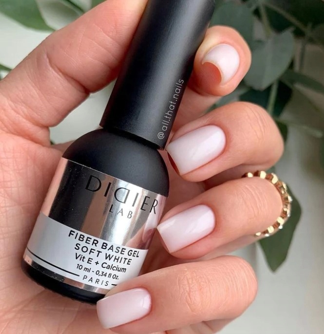 Didier Lab FIBER BASE GEL Baza WITAMINOWA do paznokci SOFT WHITE biała Marka Didier Lab
