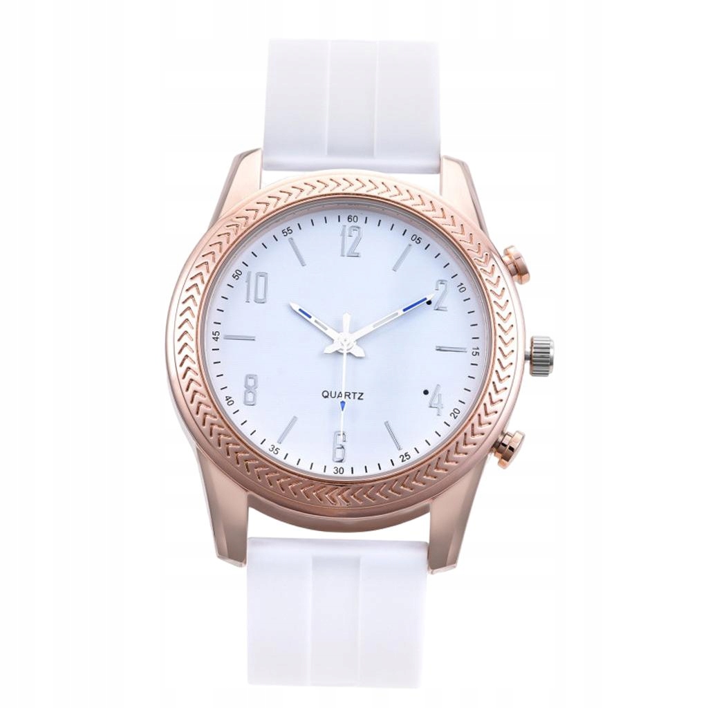 Quartz Speaker Pointer Watch Voice Assistant White