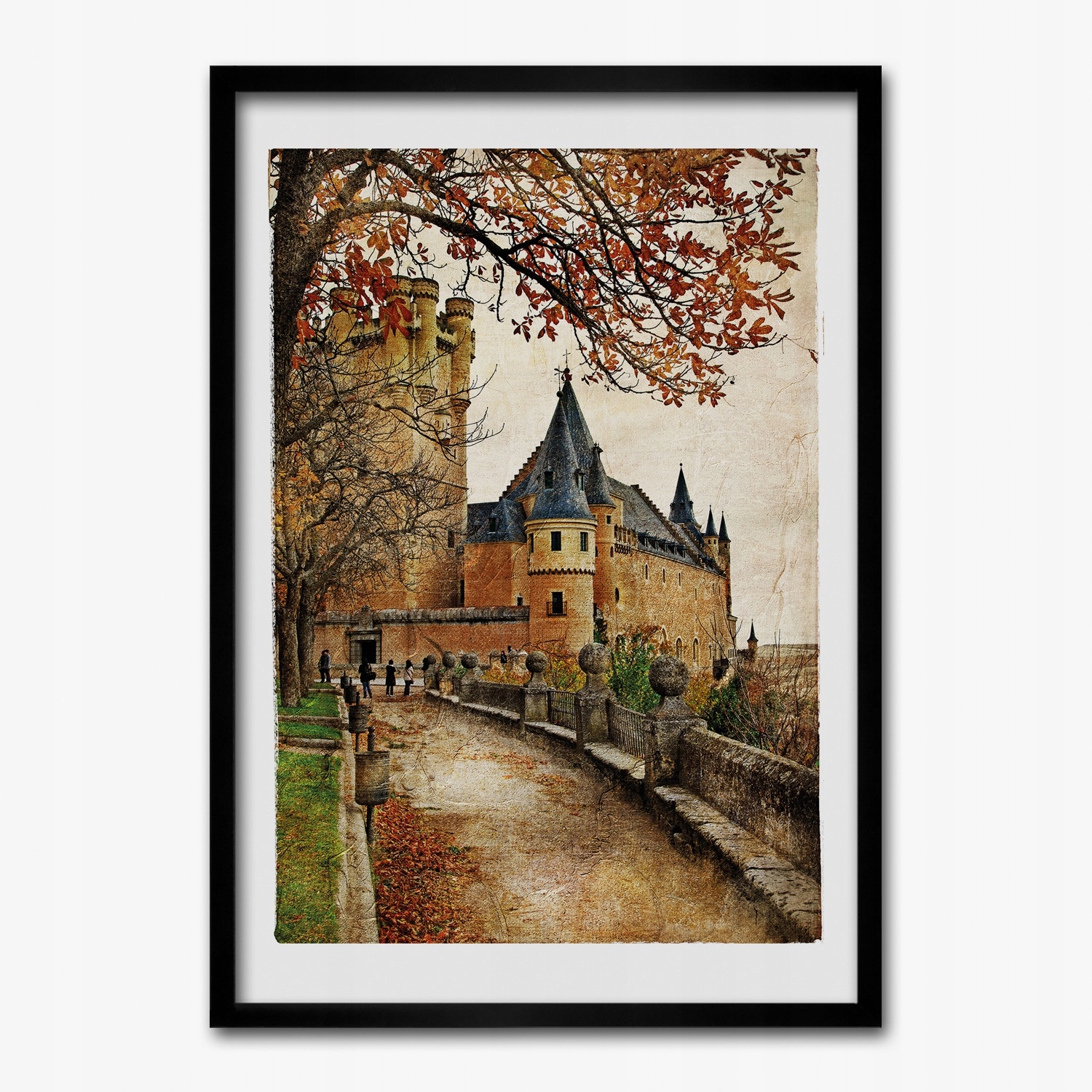 

Obraz w ramie na ścianę Zamek droga grafika 50x70