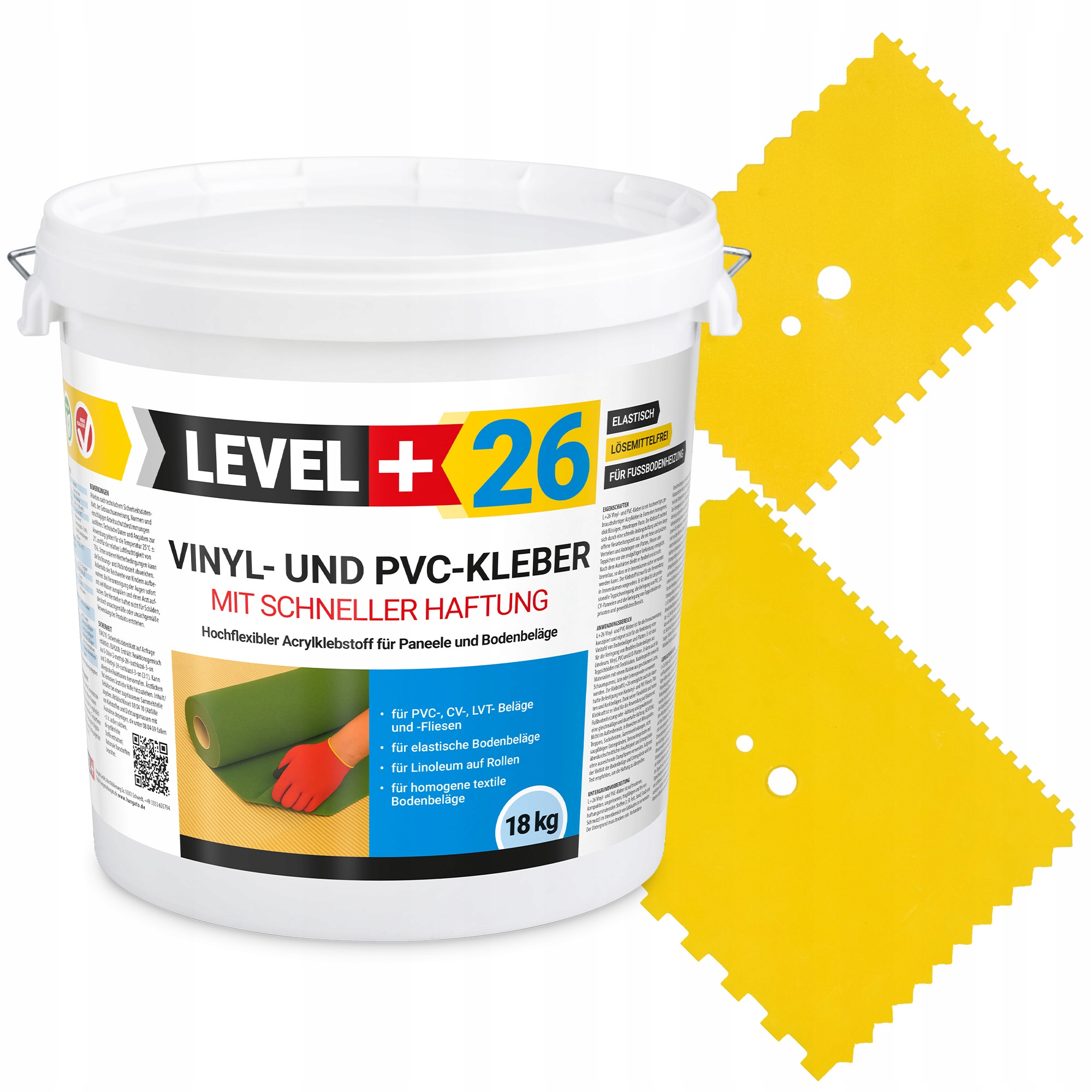 Vinylové lepidlo Pvc Lvt CV elastické Vinylkleber L+26 18kg Paca 2ks