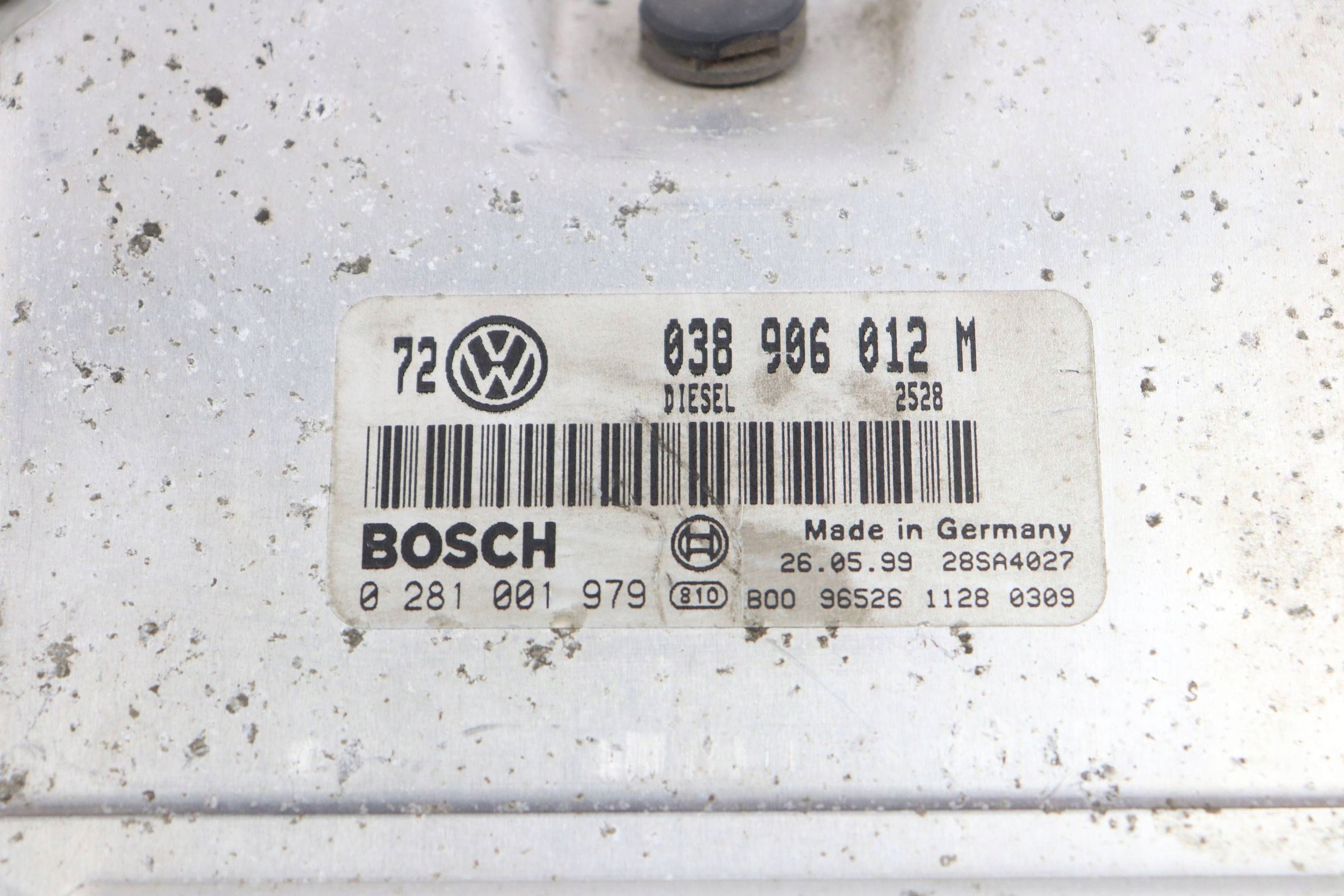 VW GOLF IV computer control unit of the engine 1.9 TDI 038906012M 0281001979