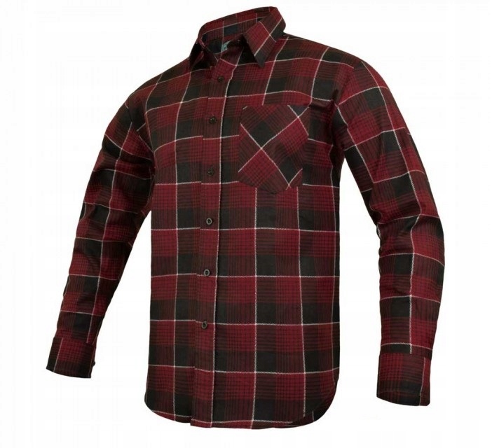 Koszula Flanelowa Męska 100% Bawełna Rozmiar 43